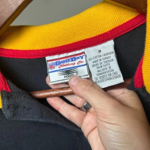 Vintage STEELERS Button-Up Cardigan with Logo - Picture 3 of 4